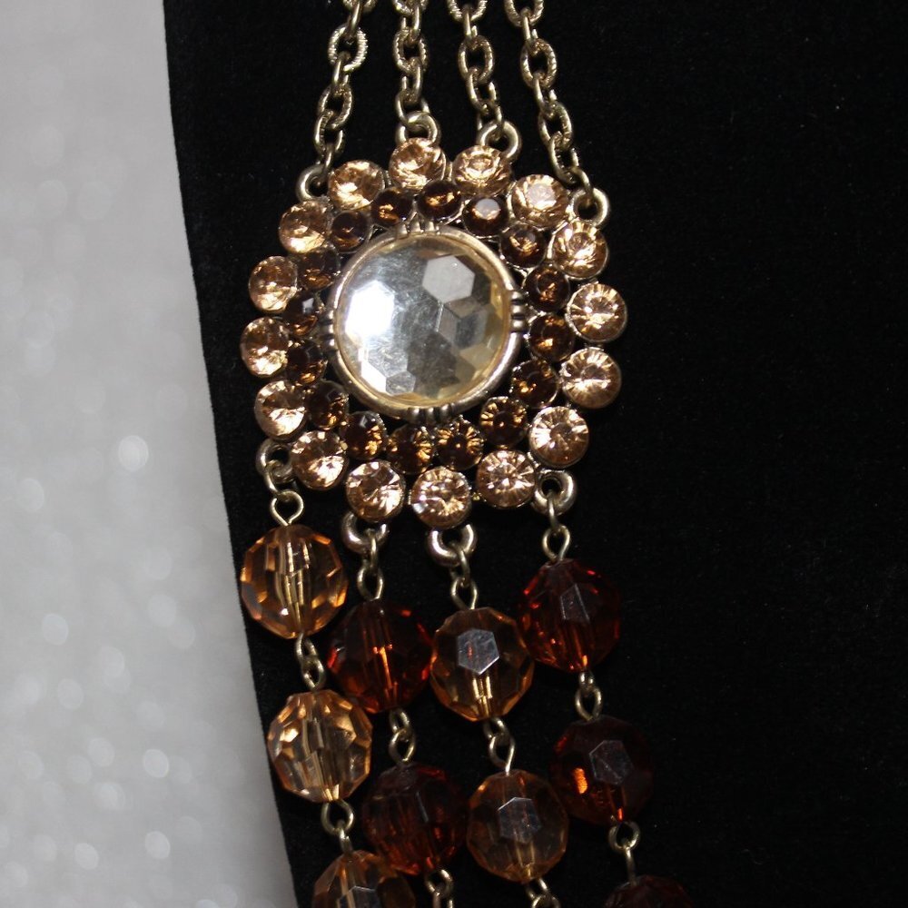 Robert Rose Statement Rhinestone And Acrylic Bead… - image 4